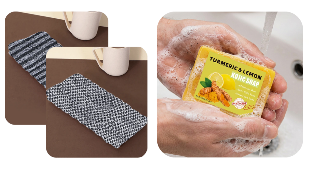 🧼💦1+1 INGYEN: Antibakteriális hámlasztó fürdőlepedő 🚿