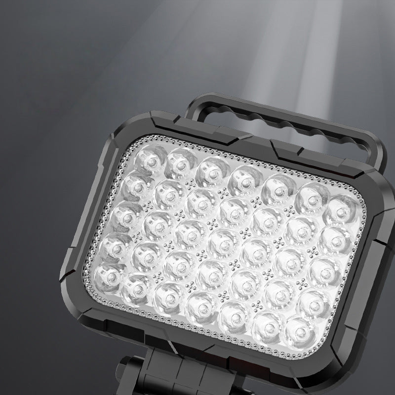 💡LED radno svjetlo koje se može rotirati za 180° - s funkcijom dvostrukog USB punjača🔋 - izdržljivo i bežično - univerzalna kompatibilnost s baterijama - za garažu, gradilište i kampiranje