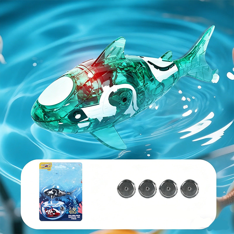 🦈 LED igračka za kupanje u obliku morskog psa s realističnim repom