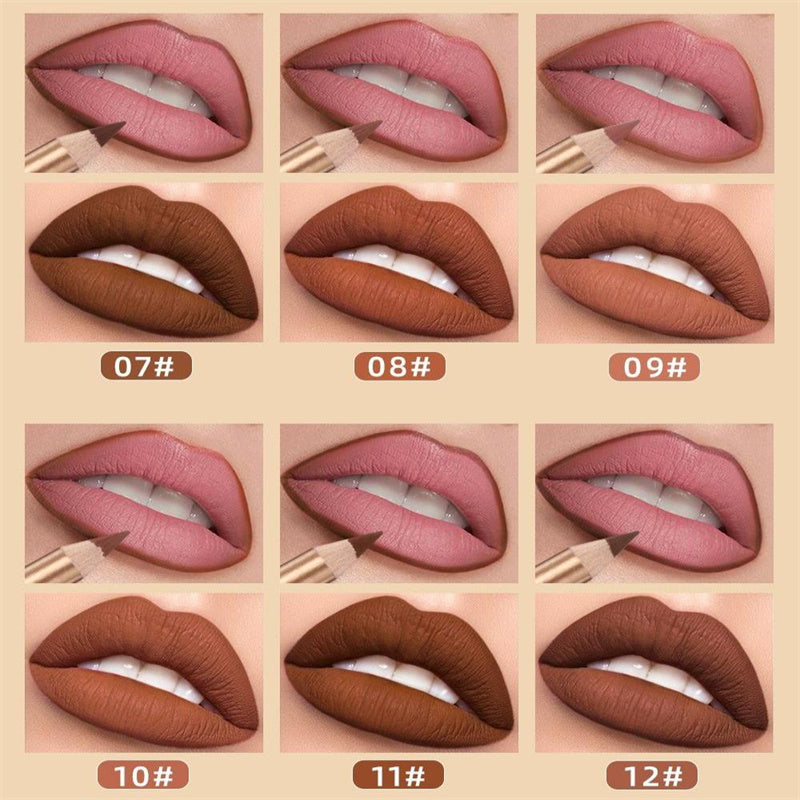 💄🎨Set olovaka za usne od 12 boja otpornih na razmazivanje